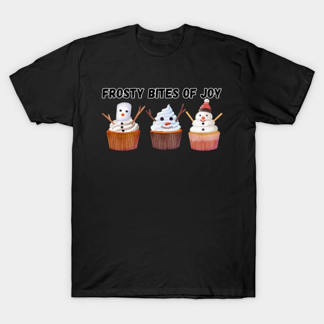 Frosty Bites of Joy, Winter, Christmas, Holiday T-Shirt by Project Charlie